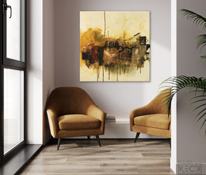 Museum Quality abstract art prints on canvas for upscale interiors