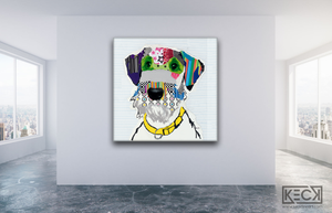 dog art prints on canvas. Airedale Terrier Art Prints for Sale. Colorful Collage of Airedale Terriers Dog Art Prints