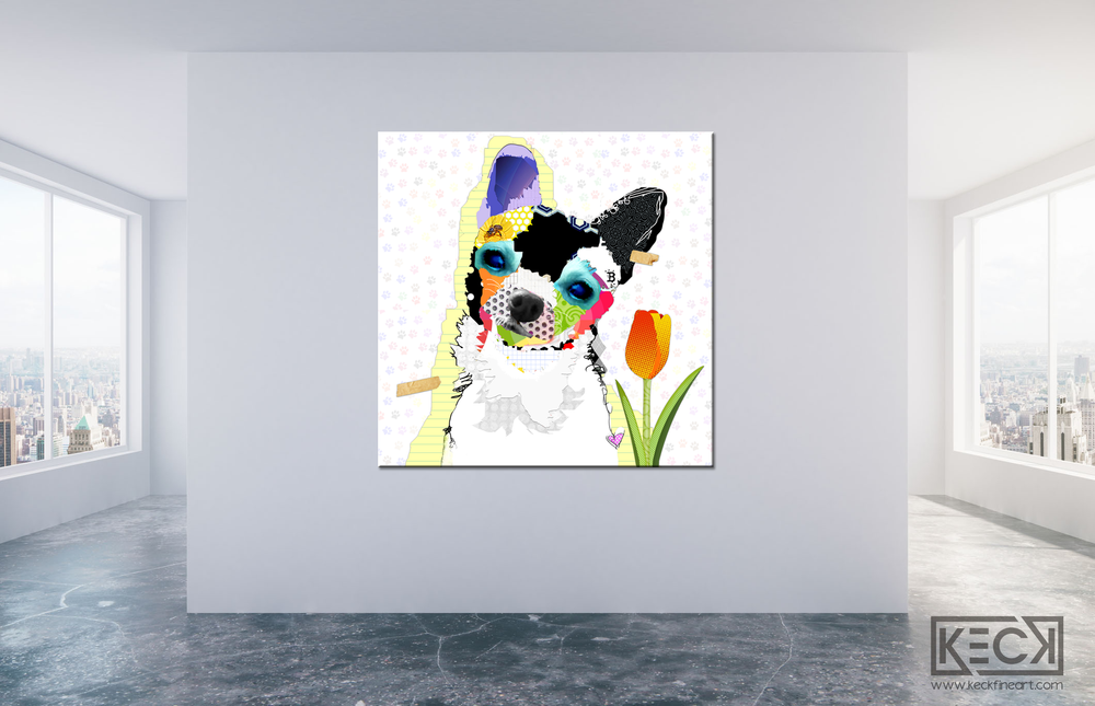 Chihuahua Art For Sale.  Buy Chihuahua Dog Art on canvas or paper prints. Oversized artwork of Chihuahua Dogs.  Colorful Chihuahua Art.