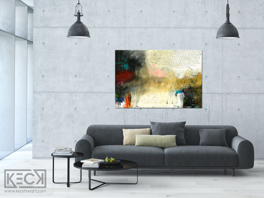 EARTH TONE RELIGIOUS ABSTRACT ART PRINTS BY MICHEL KECK