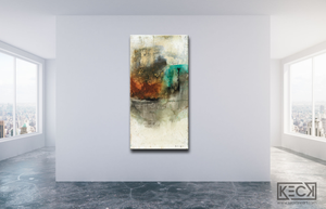 #060812 <br> Abstract Art Canvas Print<br>Title: Somethings Gotta Give <br>