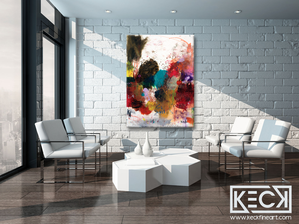Abstract Art Canvas Prints <br>Title:  Playful Banter