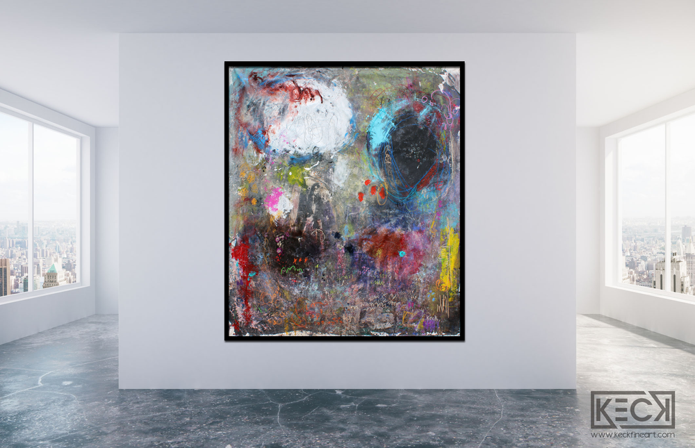 Large Colorful Abstract Paintings Big Colorful Mixed Media Abstract Paintings