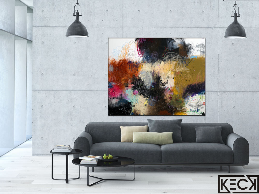 #081305 <br> Finally Figured It Out <br> Abstract Art Canvas Print