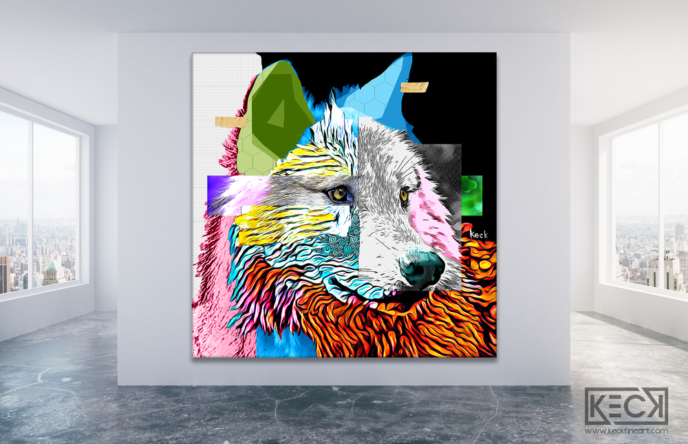 wolf art prints