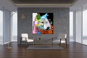 abstract wolf art