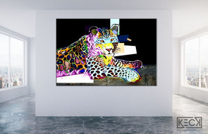 leopard art print