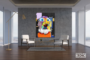 #021902 <br> English Golden Retriever <br> Dog Art Canvas Print