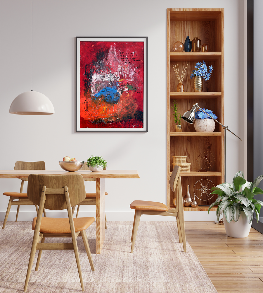 
                
                    Load image into Gallery viewer, Original abstract art paintings with scripture. Christian based abstract art with scripture
                
            
