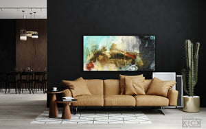 #091002 <br> Abstract Art Canvas Print <br> Title: Counting The Days