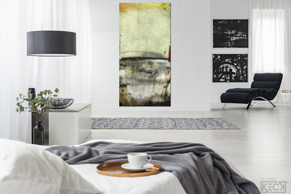 #050807 <br>Abstract Art Canvas Print  <br> It's Not Over Yet