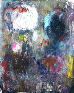 #061701 <br>Abstract Art Canvas Print<br> Title: I Came To Win