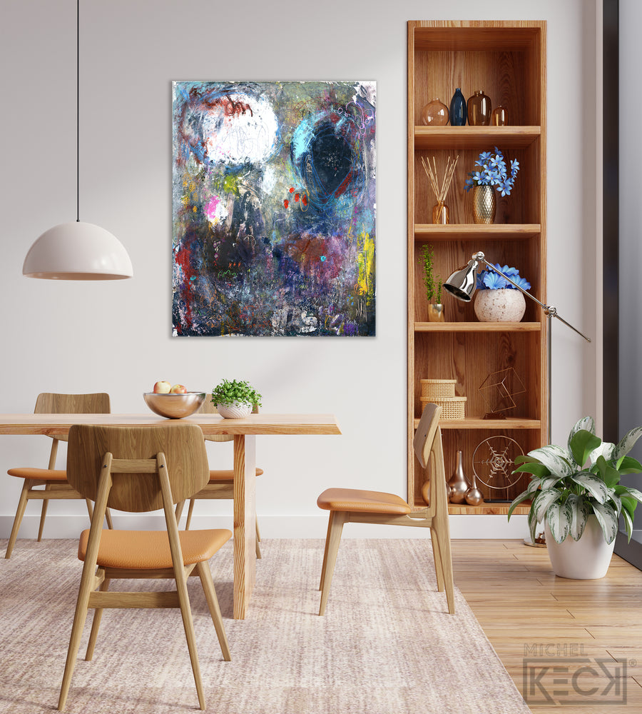 
                
                    Load image into Gallery viewer, #061701 &amp;lt;br&amp;gt;Abstract Art Canvas Print&amp;lt;br&amp;gt; Title: I Came To Win
                
            