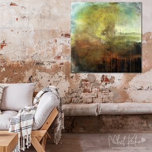 #040805 <br> Abstract Art Canvas Print <br> Title: Reloaded