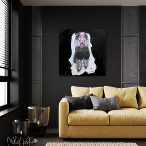 
                
                    Load image into Gallery viewer, POODLE DOG ART. modern dog art prints on canvas
                
            