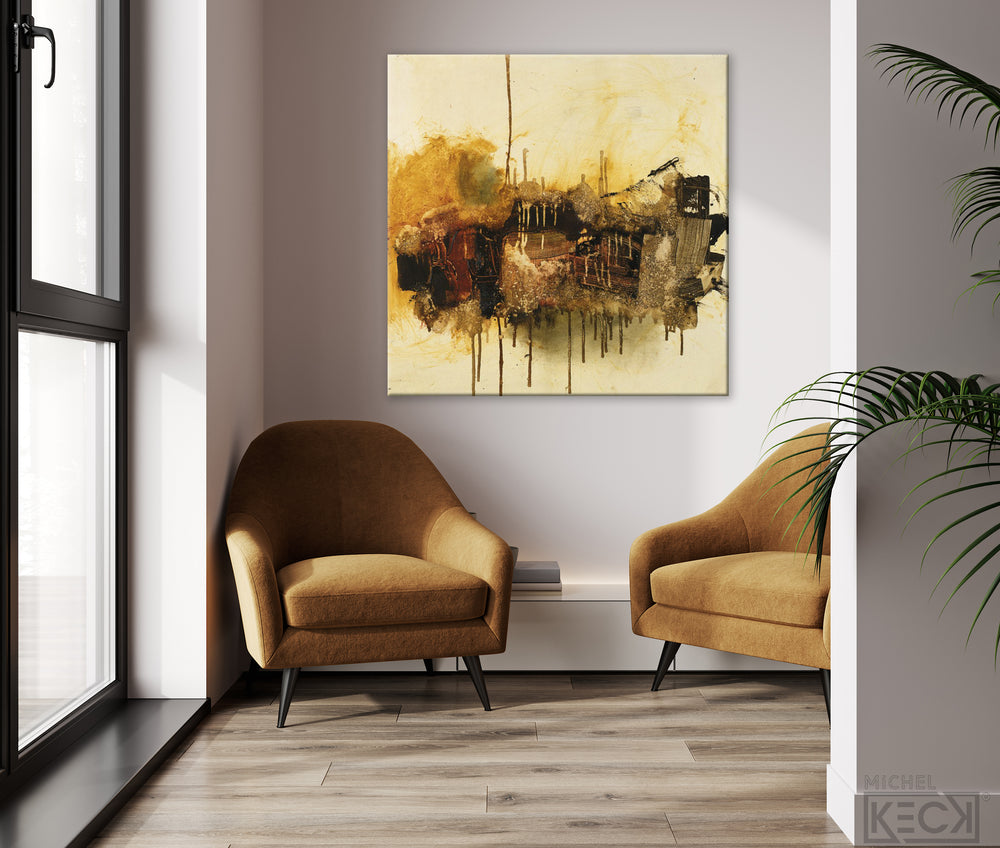 
                
                    Load image into Gallery viewer, Museum Quality abstract art prints on canvas for upscale interiors
                
            