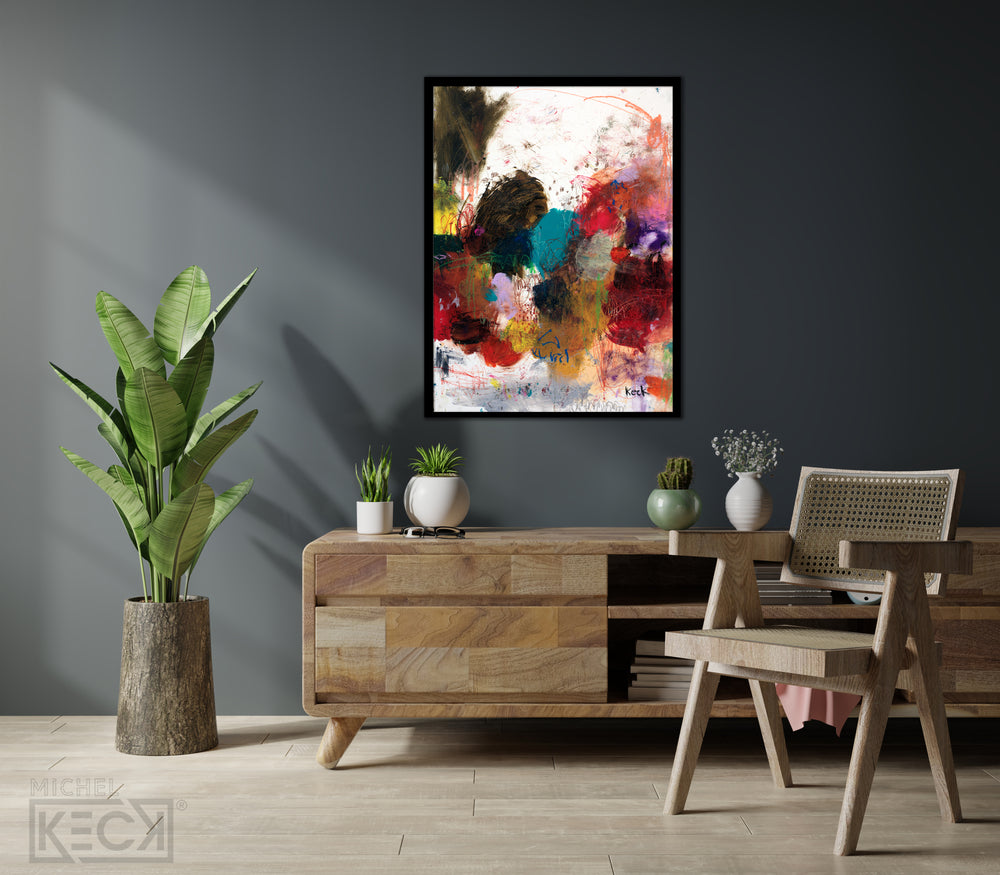 
                
                    Load image into Gallery viewer, Original Abstract Art Painting &amp;lt;br&amp;gt; on Fine Art Paper &amp;lt;br&amp;gt; Title: Playful Banter
                
            