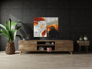 
                
                    Load image into Gallery viewer, Abstract Canvas Art Print &amp;lt;br&amp;gt; Title: Triumph Over Temptation
                
            