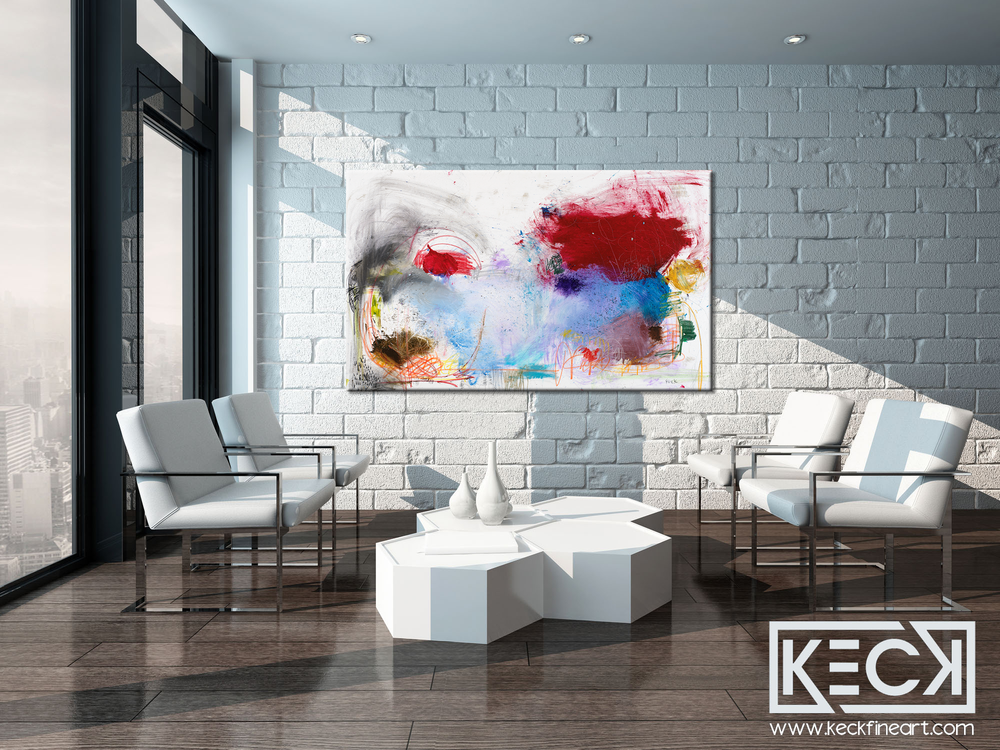COLORFUL ABSTRACT ART BY MICHEL KECK