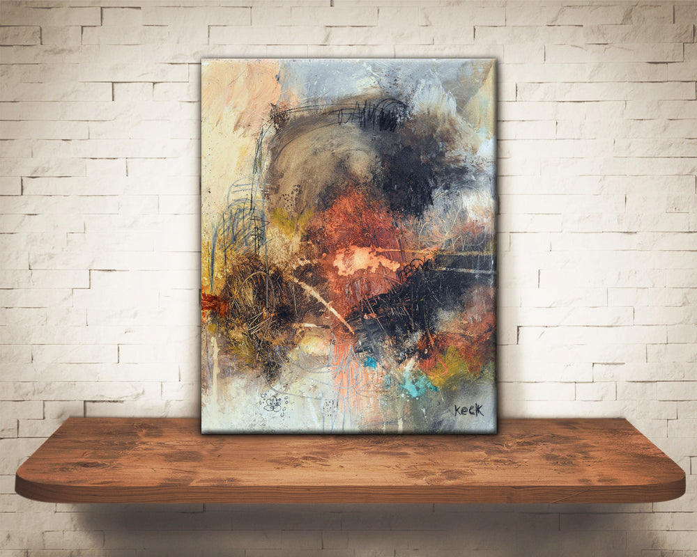 ABSTRACT ART Canvas Print of That Old Familiar Feeling
