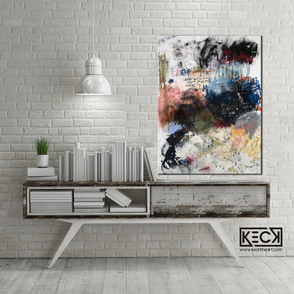 Abstract Canvas Art Print <br>2020 Collection <br>Title:  Indomitable <br> Michel Keck
