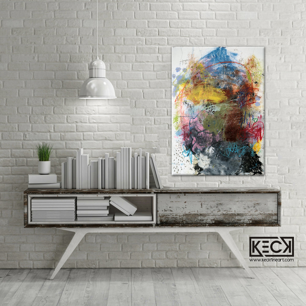 Abstract Canvas Art Print <br>2020 Collection <br>Title:  Eight <br> Michel Keck