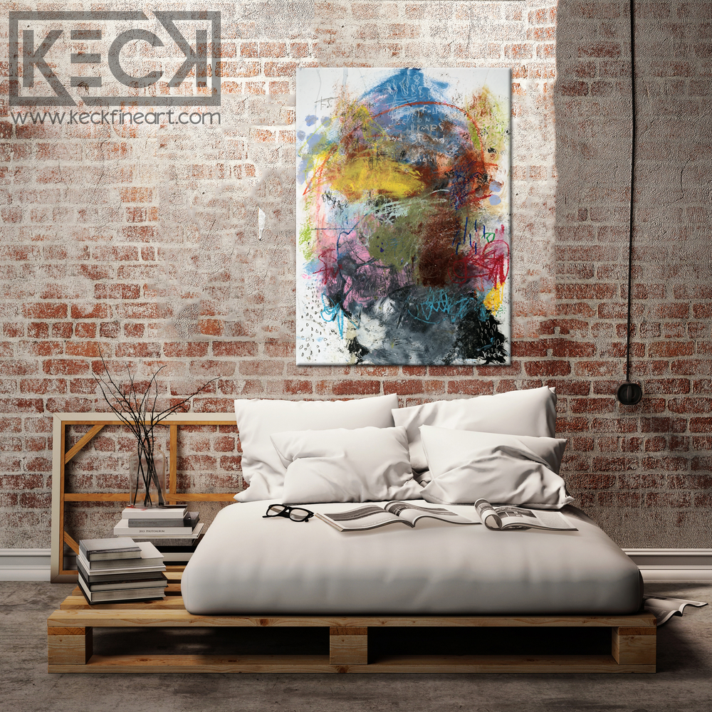 Abstract Canvas Art Print <br>2020 Collection <br>Title:  Eight <br> Michel Keck