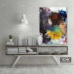 Abstract Canvas Art Print <br>2020 Collection <br>Title:  every victory <br> Michel Keck