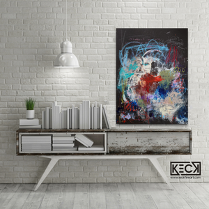 Abstract Canvas Art Print <br>2020 Collection <br>Title:  be in love<br> Michel Keck