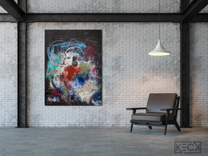 Abstract Canvas Art Print <br>2020 Collection <br>Title:  be in love<br> Michel Keck