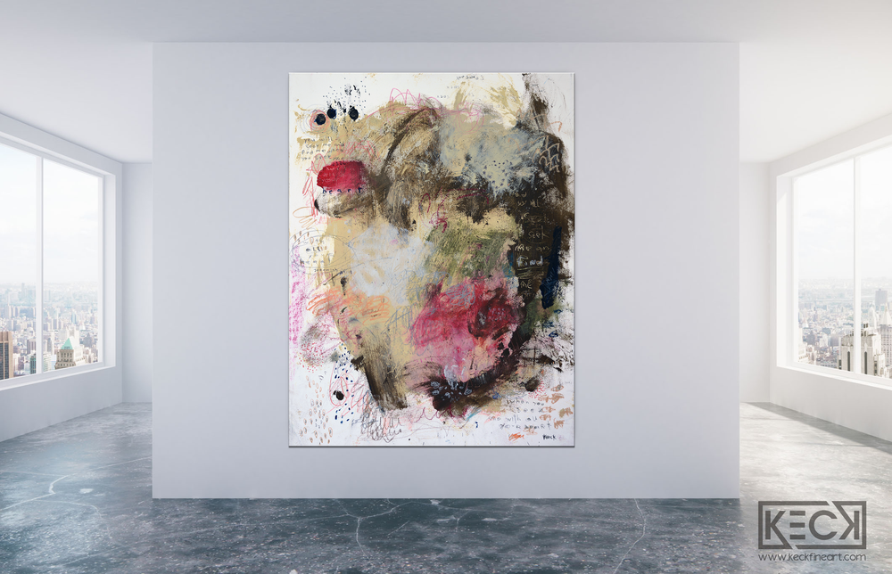 Abstract Canvas Art Print <br>2020 Collection <br>Title:  Jeremiah 29v13 <br> Michel Keck