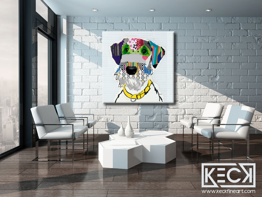 Airedale Terrier Pop Art. Airedale terrier large canvas art prints. Airedale Terrier dog art wholesale and retail.  