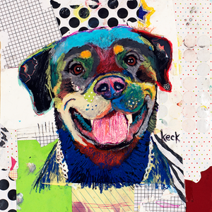 Rottweiler Dog Art Prints by Michel Keck