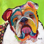 DOG ART PRINTS: Modern, Colorful Dog Art on Canvas Prints – Michel Keck