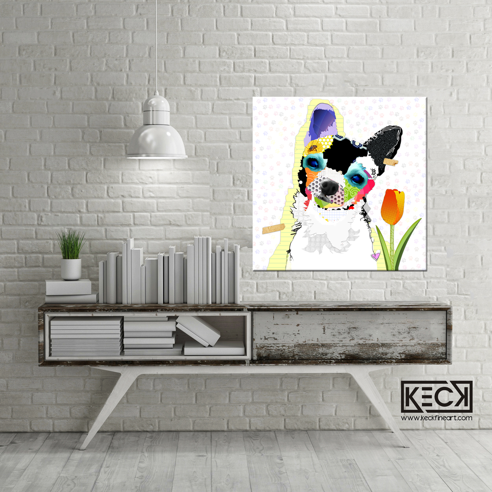 Chihuahua Canvas Art Prints.  Chihuahua Dog Art retail and wholesale.  Looking for dog art of chihuahua dogs?  Modern dog art. Chihuahua art prints.