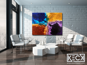 Abstract Art Prints for Set Design. Cleared Art for Movies. Cleared Art For TV. Wholesale Cleared Abstract and Mixed Media Art.