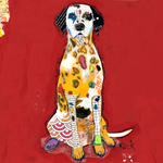 Dog Art Prints on Canvas. Dalmation Dog Art.  Buy dalmation dog art prints on canvas or paper