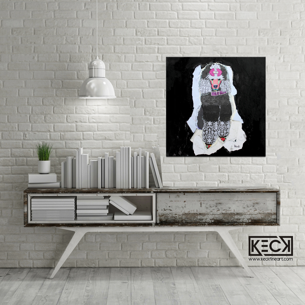 Dog Art Modern Prints. Poodle modern dog art prints. 