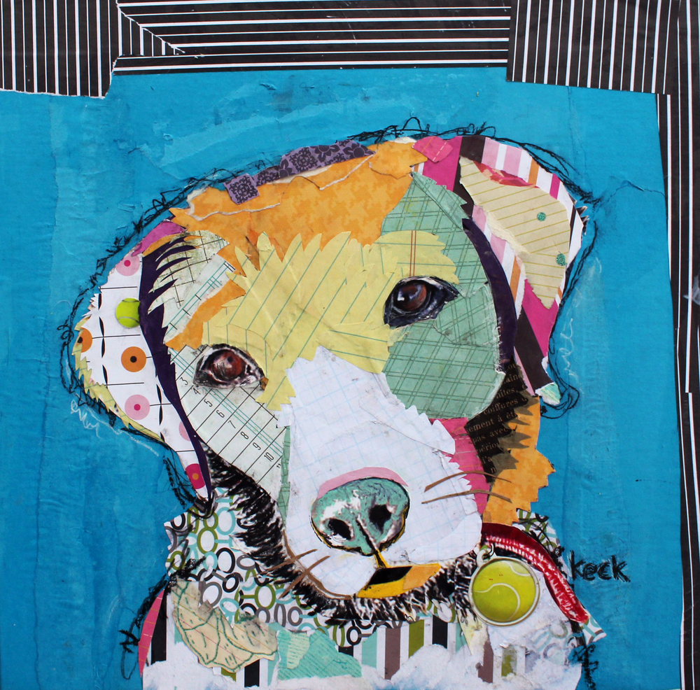 Colorful Dog Art Prints | Dog Artwork by Michel Keck