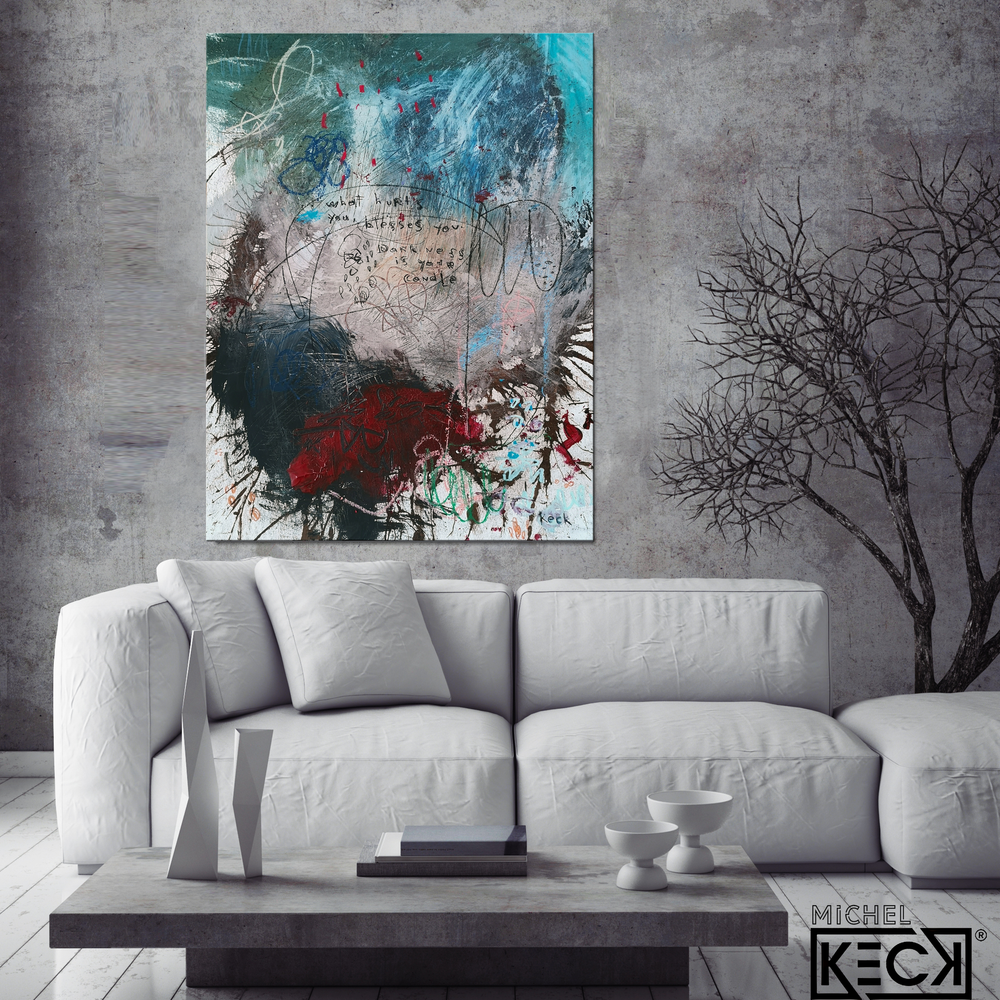 
                
                    Load image into Gallery viewer, Abstract Canvas Art Print &amp;lt;br&amp;gt;2020 Collection &amp;lt;br&amp;gt;Title:  candle&amp;lt;br&amp;gt; Michel Keck
                
            