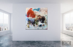 
                
                    Load image into Gallery viewer, Original Abstract Painting &amp;lt;br&amp;gt;on Gallery Wrapped Canvas&amp;lt;br&amp;gt;2020  Collection &amp;lt;br&amp;gt;Title:  Eight III&amp;lt;br&amp;gt; Michel Keck
                
            