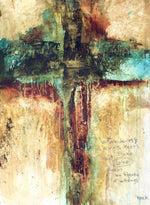 #041209 Abstract Cross Art Print