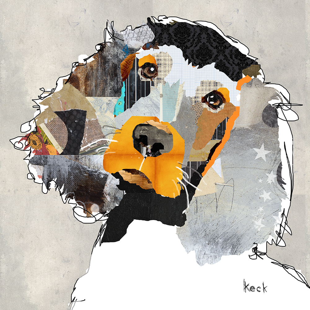 COLORFUL DOG ART PRINTS BY MICHEL KECK | Irish Setter Art
