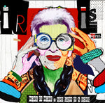 IRIS APFEL Artwork - Contemporary Art Collage of Iris Apfel Fashion Icon