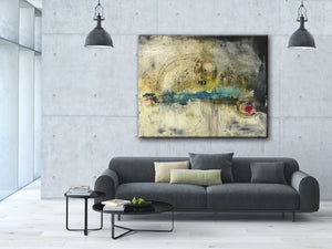 #050802 <br> Abstract Art Canvas Print<br>Title: Breaking Point