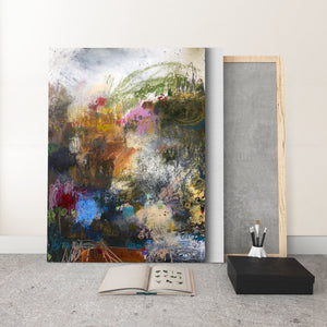 
                
                    Load image into Gallery viewer, ABSTRACT ART Canvas Print of The Bed You&amp;#39;ve Made
                
            