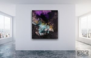 Bold, colorful abstract art prints on canvas