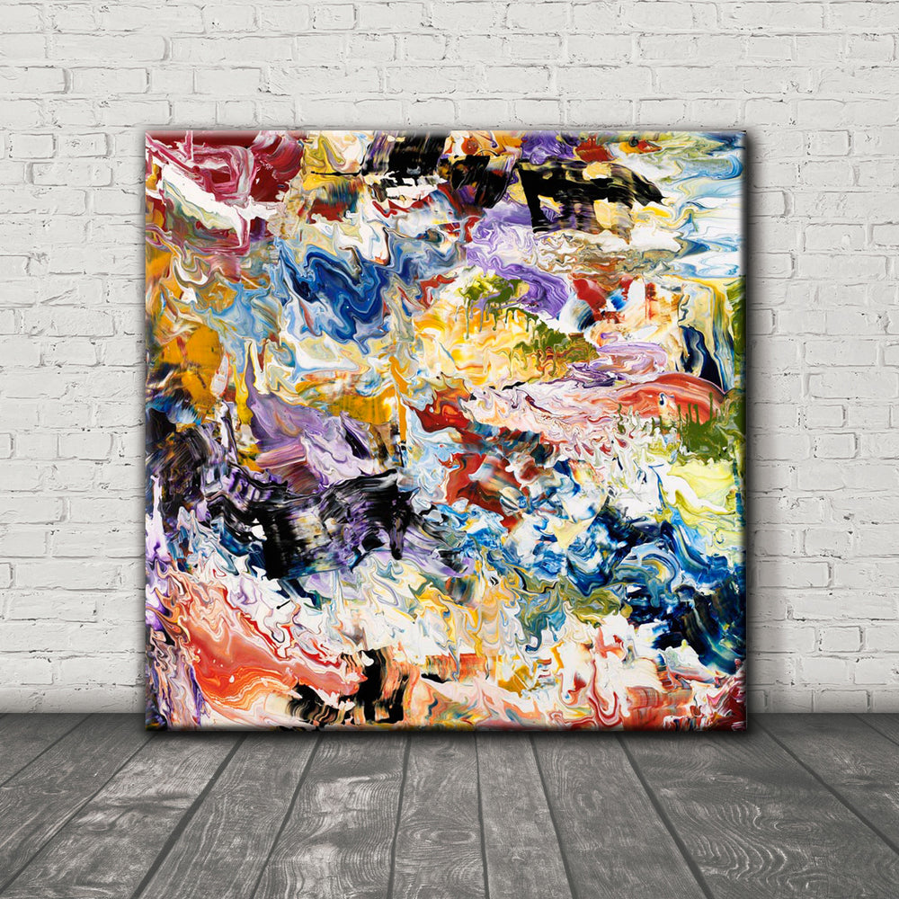
                
                    Load image into Gallery viewer, ABSTRACT ART Canvas Print of Wish List VII
                
            