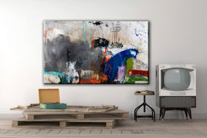 
                
                    Load image into Gallery viewer, ABSTRACT ART Canvas Print of The Secrets We Keep
                
            