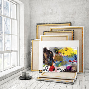 
                
                    Load image into Gallery viewer, ABSTRACT ART Canvas Print of Thick Skull
                
            